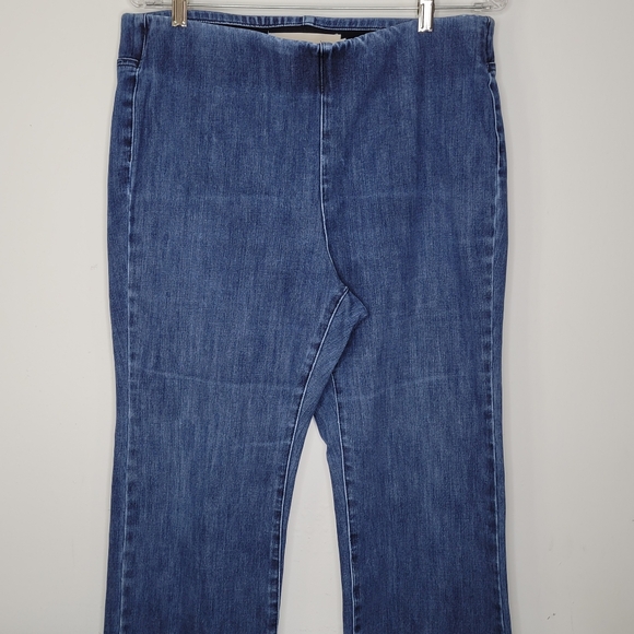 Soft Surroundings Blue Jeans Pull on Size PL PETITE LARGE - Picture 3 of 10